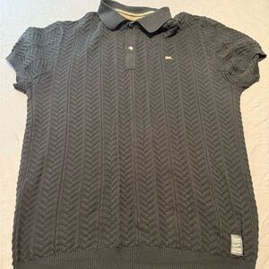 Men’s Black Polo Sweater Shirt